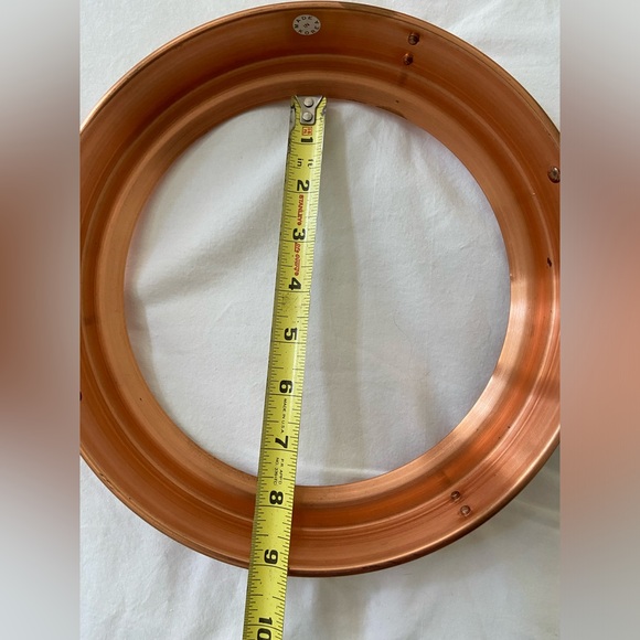 copper made in korea footed stand handled round - Picture 9 of 16